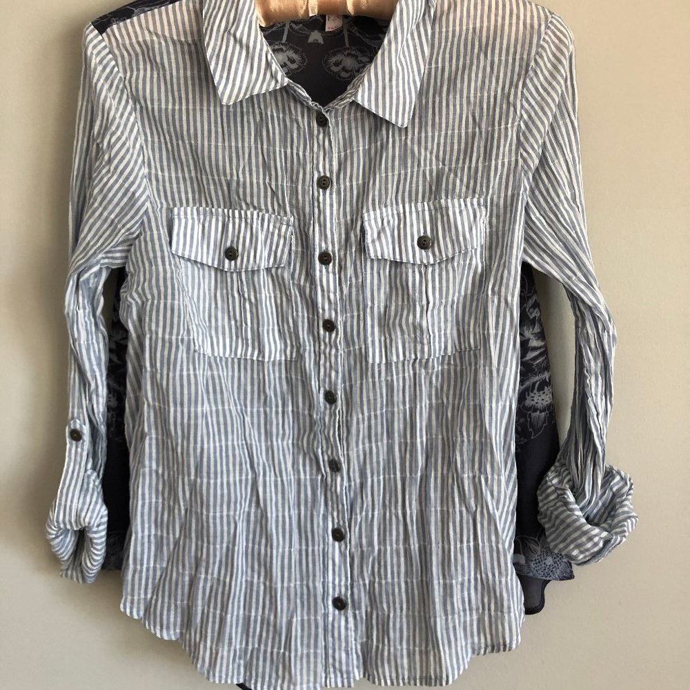 Free People Button Down Shirt